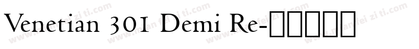 Venetian 301 Demi Re字体转换